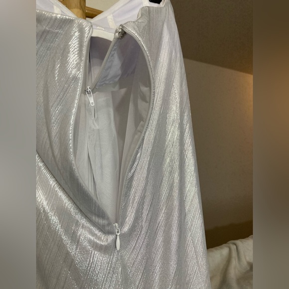 Caroline Constas Kaia Silver Gown NWT - Picture 12 of 17